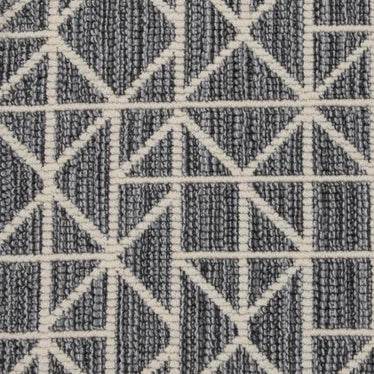 Broadloom carpet swatch geometric design in dark grey