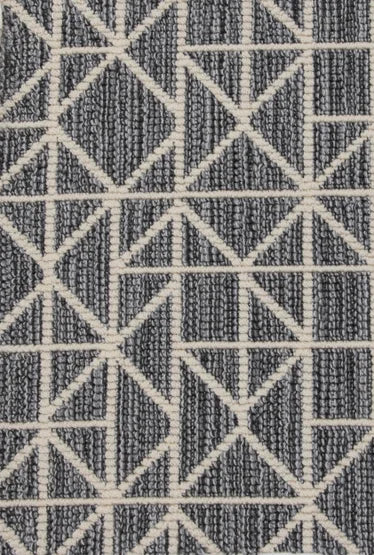 Broadloom carpet swatch geometric design in dark grey