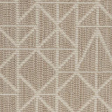 Broadloom carpet swatch geometric design in cream