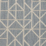 Broadloom carpet swatch geometric design in light blue