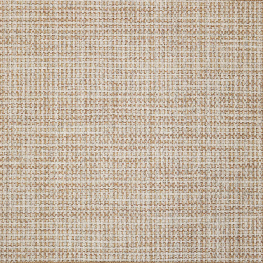 Broadloom carpet swatch in a textured pattern in a tan design