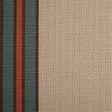 Striped flatweave runner in cream blue and red