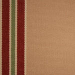 Striped flatweave runner in tan red and green 