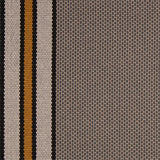 Striped flatweave runner in grey tan and white