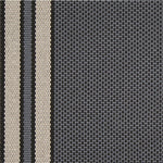 Striped flatweave runner in slate grey and white