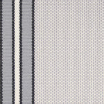 Striped flatweave runner in light grey and dark grey 