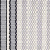 Striped flatweave runner in light grey and dark grey 