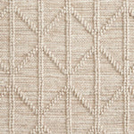 Broadloom carpet swatch in a diamond textured pattern in a cream design