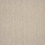 Broadloom carpet in a herringbone pattern in taupe. 