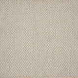 Broadloom carpet in a herringbone pattern in soft beige.