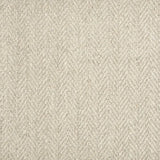 Broadloom carpet in a herringbone pattern in ivory.