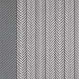 Striped herringbone flatweave runner in grey