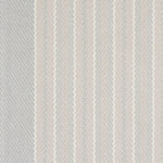 Striped herringbone flatweave runner in white and light grey