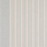 Striped herringbone flatweave runner in white and light grey