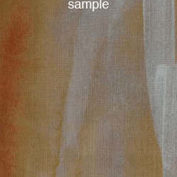 A sample of "Zephyr Saffron" fabric in shades of tan, gold and gray.