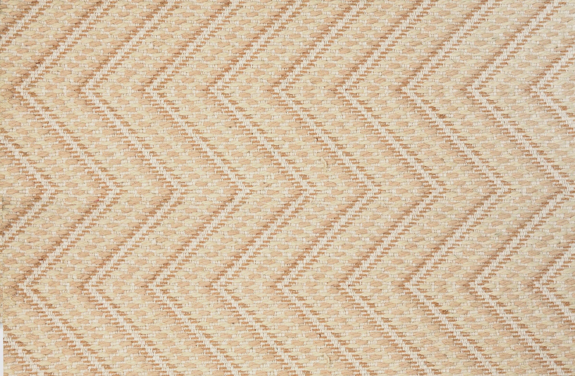 Broadloom carpet with zig zag stripe in tan.