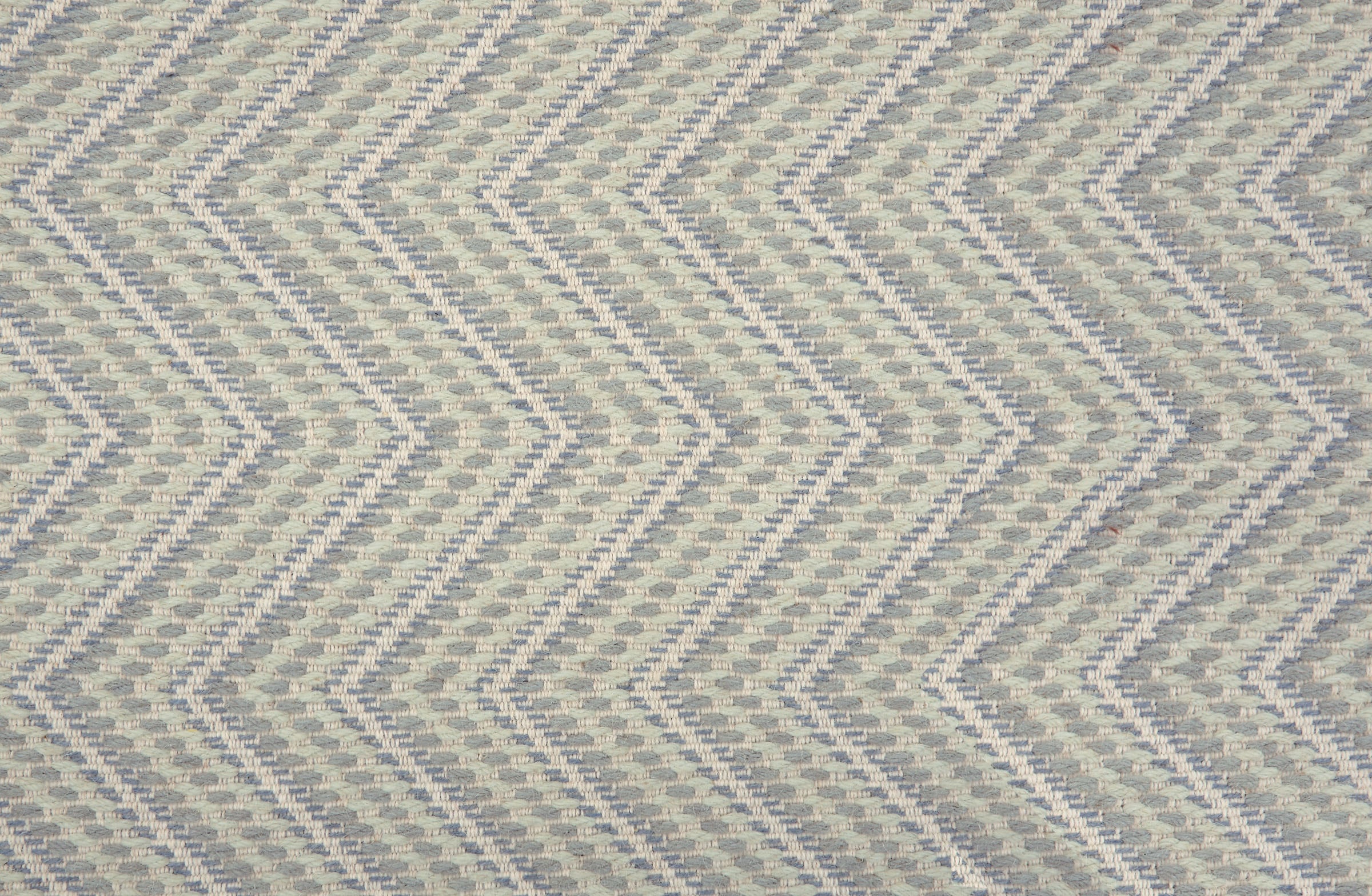 Broadloom carpet with zig zag stripe in slate grey. 