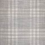 Broadloom carpet swatch in a plaid pattern in a light grey design