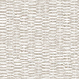 Detail of wallpaper in a textural checked print in tan on a white field.
