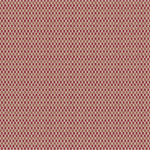 Scaled-out view of fabric in a small-scale geometric check print in shades of red, cream and tan.