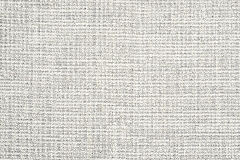 Broadloom carpet swatch in textural pattern light grey color