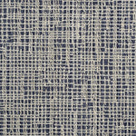 Broadloom carpet swatch in textural pattern dark blue color