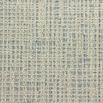 Broadloom carpet swatch in textural pattern blue cream color