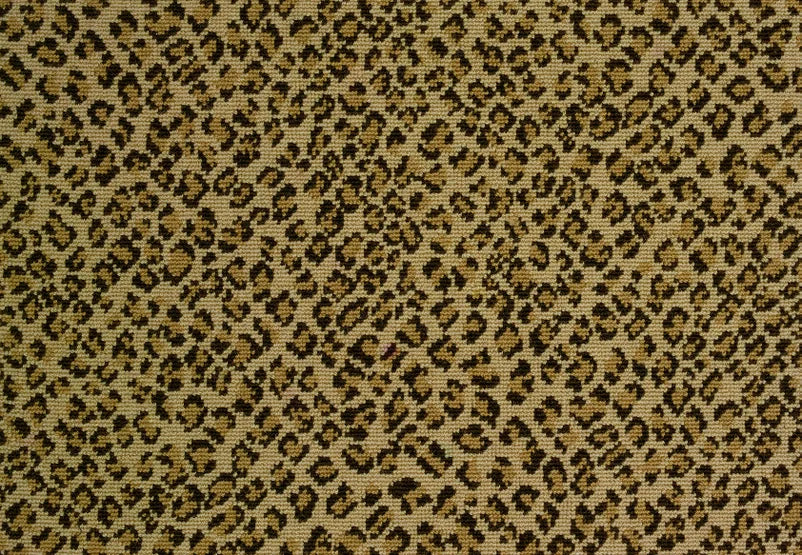 Broadloom carpet swatch in a spots pattern yellow tan color