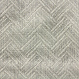 Broadloom carpet swatch in a zig zag pattern grey color