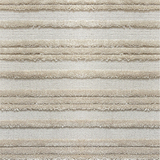 Textured carpet with horizontal loop and raised cut pile stripes in beige.
