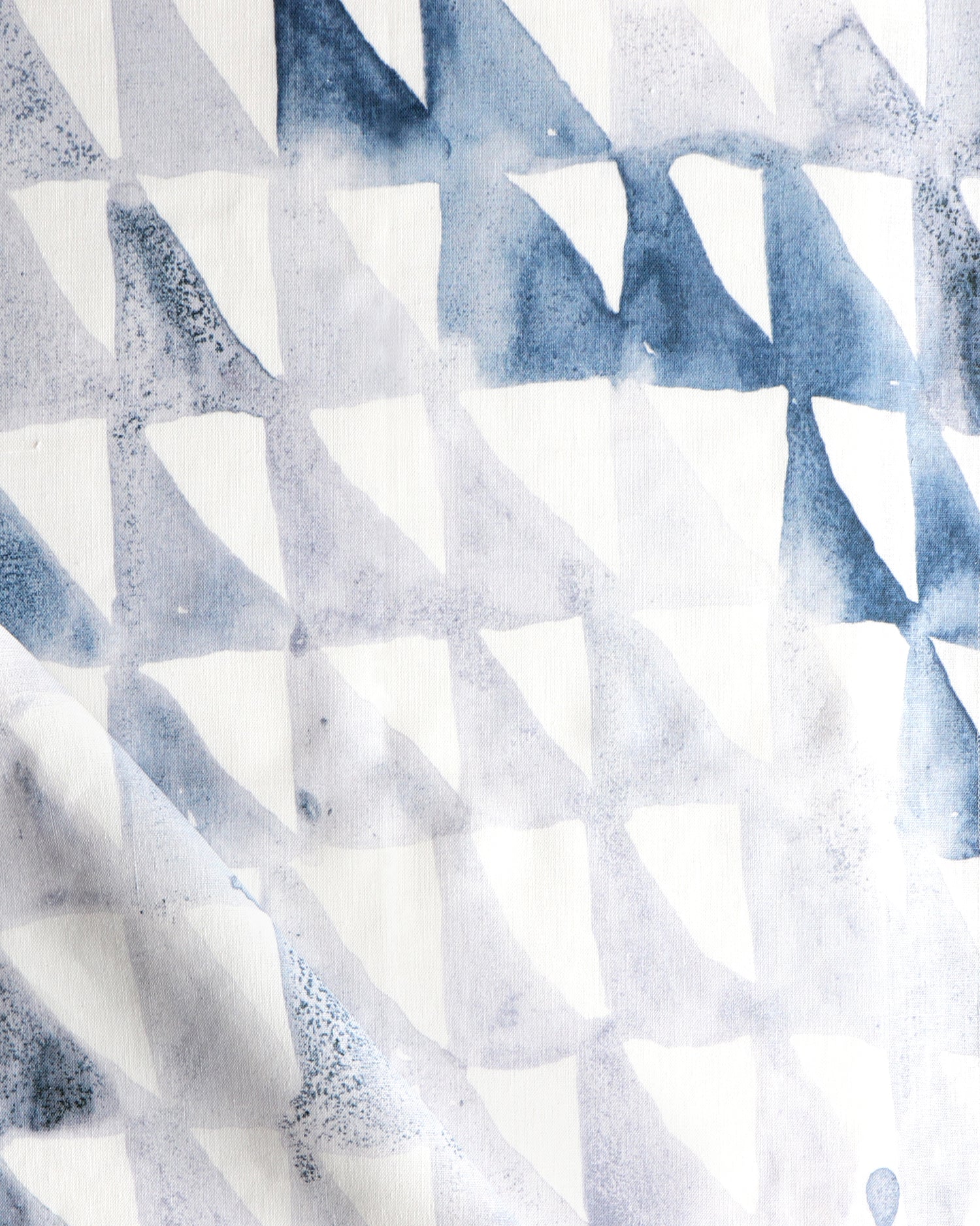 Triangle With Check Block Pattern Triangle Checks Fabric – Studio Four NYC