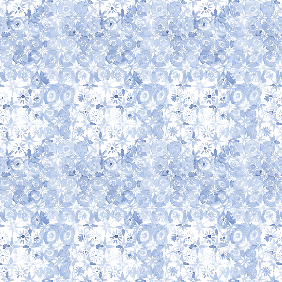 Floral pattern with blue and white flowers