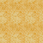 Patterned fabric with floral design in yellow