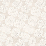 White lace pattern on a beige background