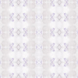 Detail of wallpaper in a striped ink blot print in shades of tan and purple on a cream field.