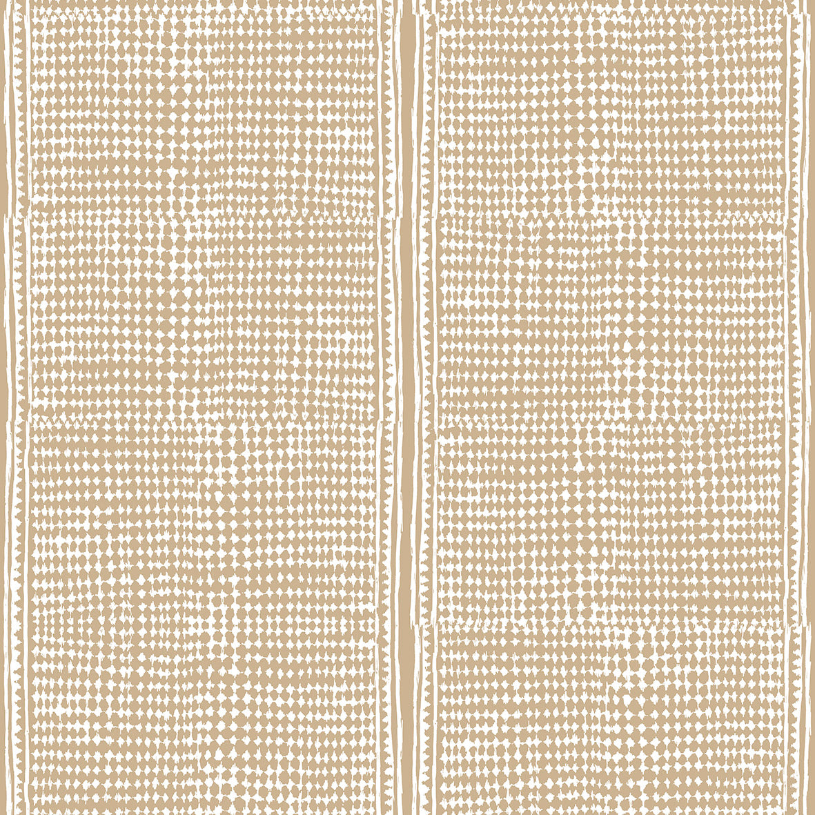 Subtle gridded geometric pattern in tan on a white background.