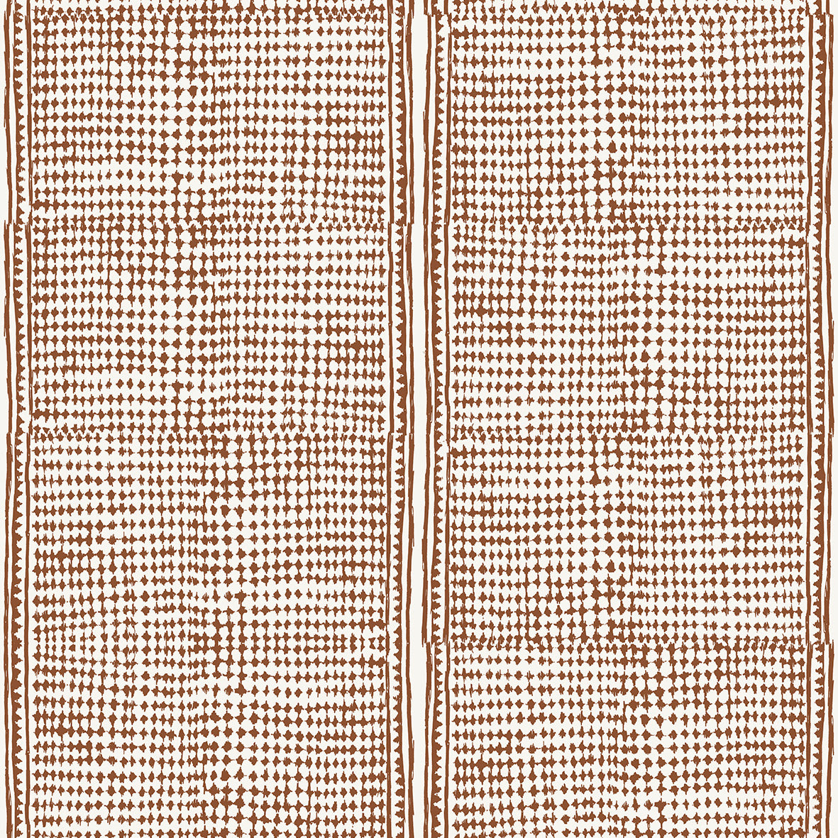 Subtle gridded geometric pattern in brown on a white background.