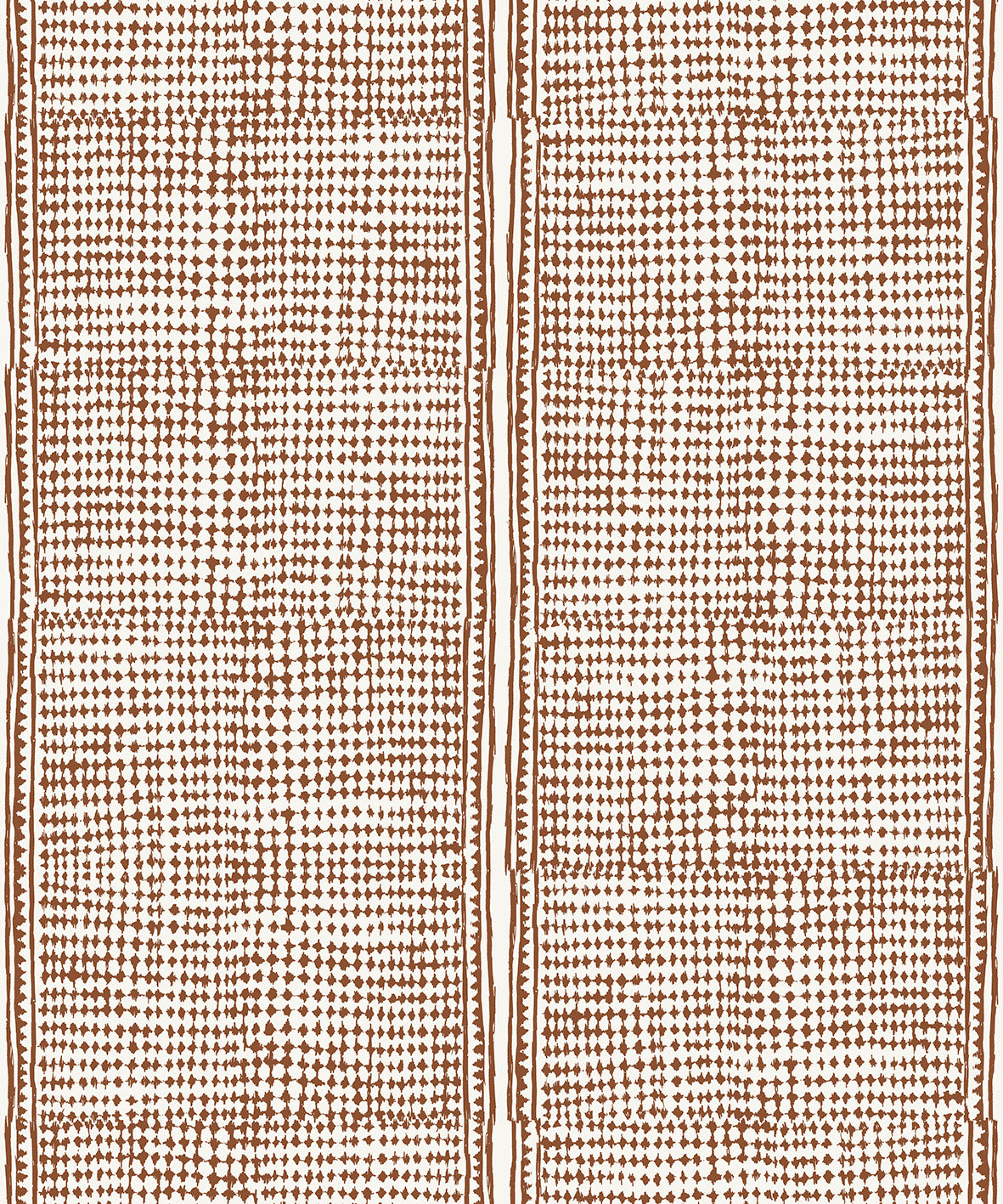 Subtle gridded geometric pattern in brown on a white background.