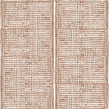 Subtle gridded geometric pattern in brown on a white background.