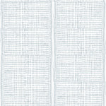 Subtle gridded geometric pattern in pale blue on a white background.