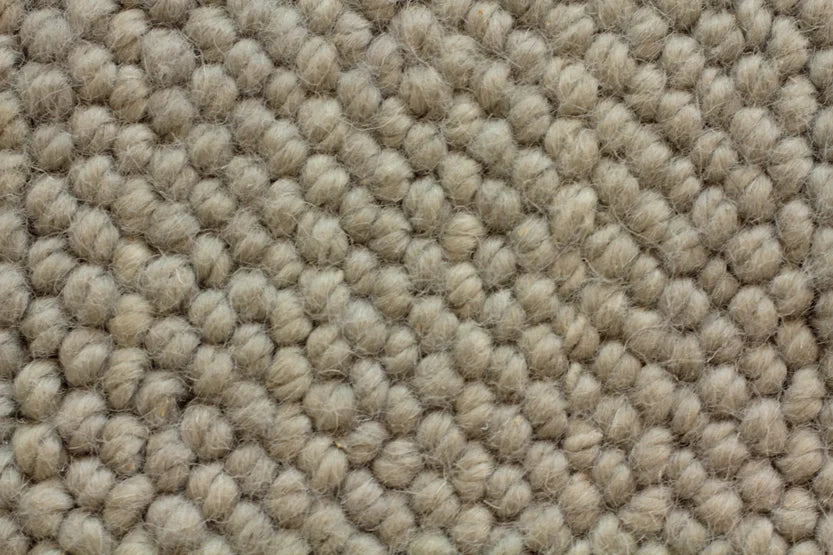 Broadloom carpet swatch in a textural pattern in a grey design