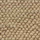 Broadloom carpet swatch in a textural pattern in a light tan design