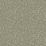 Pattern of small leaves on a green background