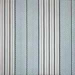 Broadloom carpet swatch in a herringbone striped pattern in a light blue design