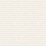 Detail of wallpaper in an undulating stripe pattern in cream and tan with black accents.