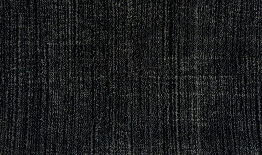 Broadloom carpet swatch in a solid pattern in a black dark grey design