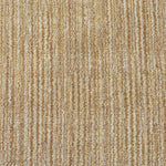 Broadloom carpet swatch in a striped pattern in a yellow tan design