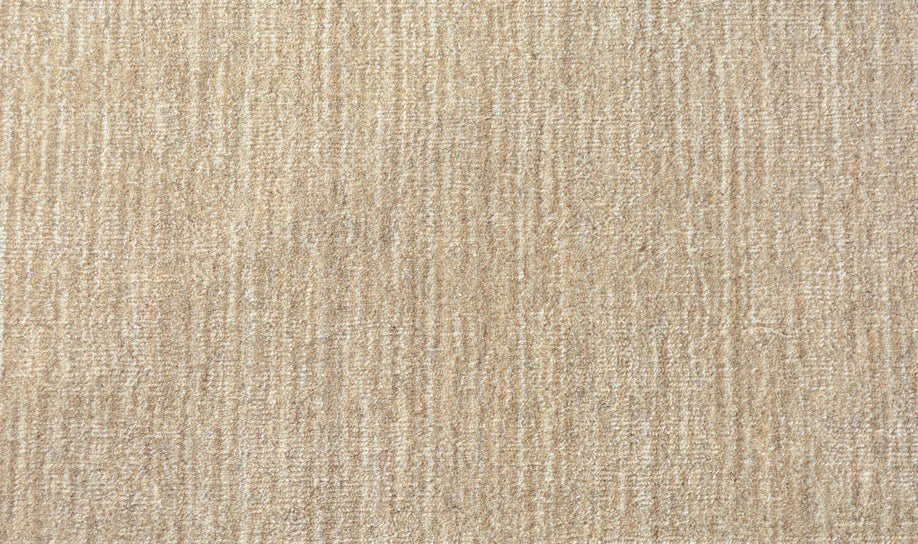 Broadloom carpet swatch in a striped pattern in a tan design