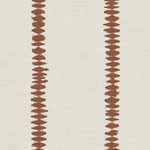 White background with brown ink blot stripe 