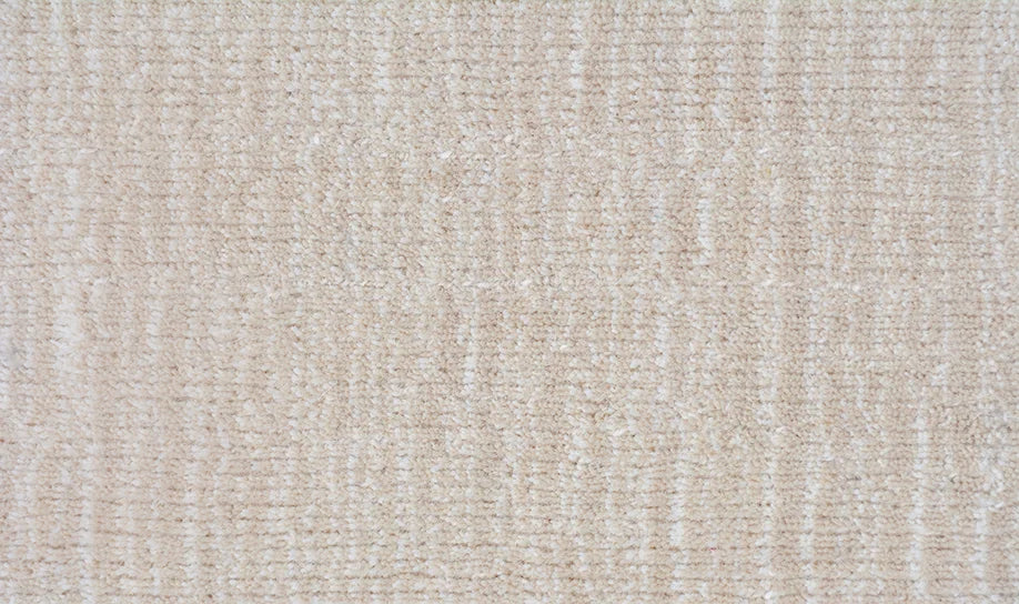 Broadloom carpet swatch in a textural pattern in a light beige design